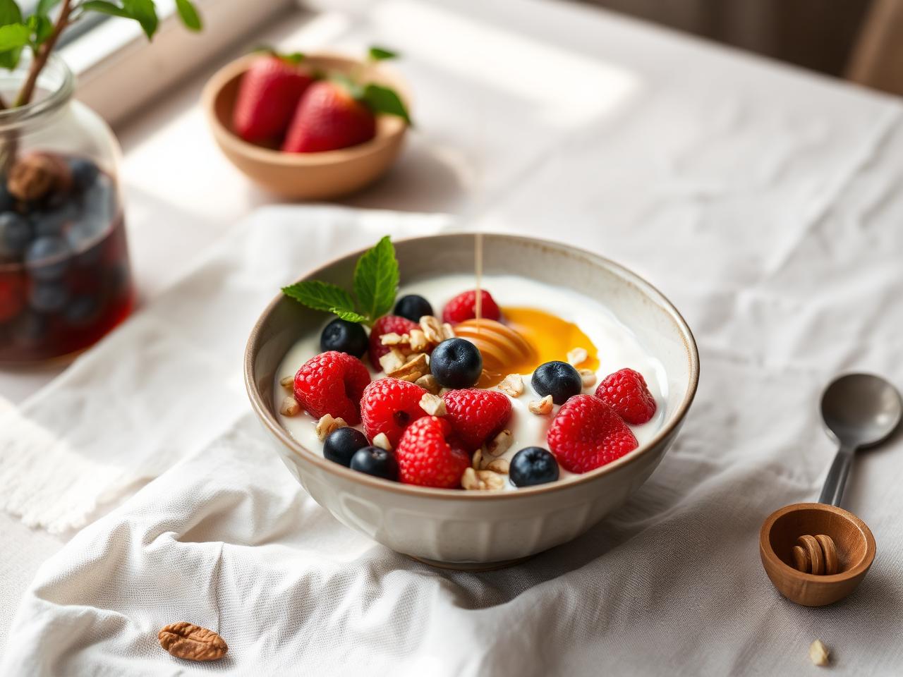 Greek Yoghurt & Berry Bowl